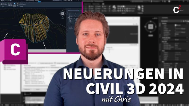 Vorschaubild: Autodesk Civil 3D 2024 ist da! Die Neuerungen gibt es in diesem Video #whatsnew