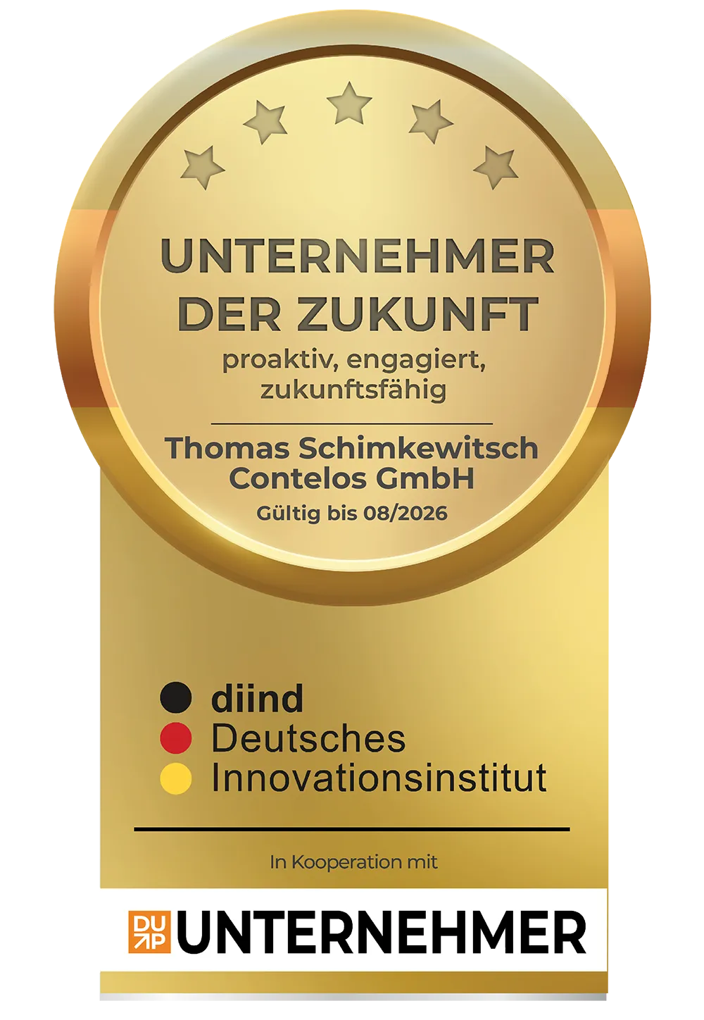 Unternehmer der Zukunft Siegel